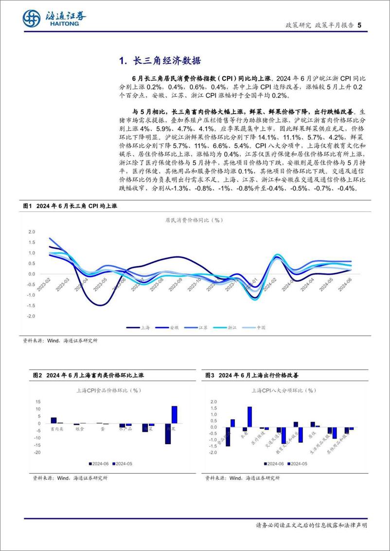 《长三角经济新观察(七月上)：需求有待提振，车路云竞速与对外开放并进-240723-海通证券-13页》 - 第5页预览图