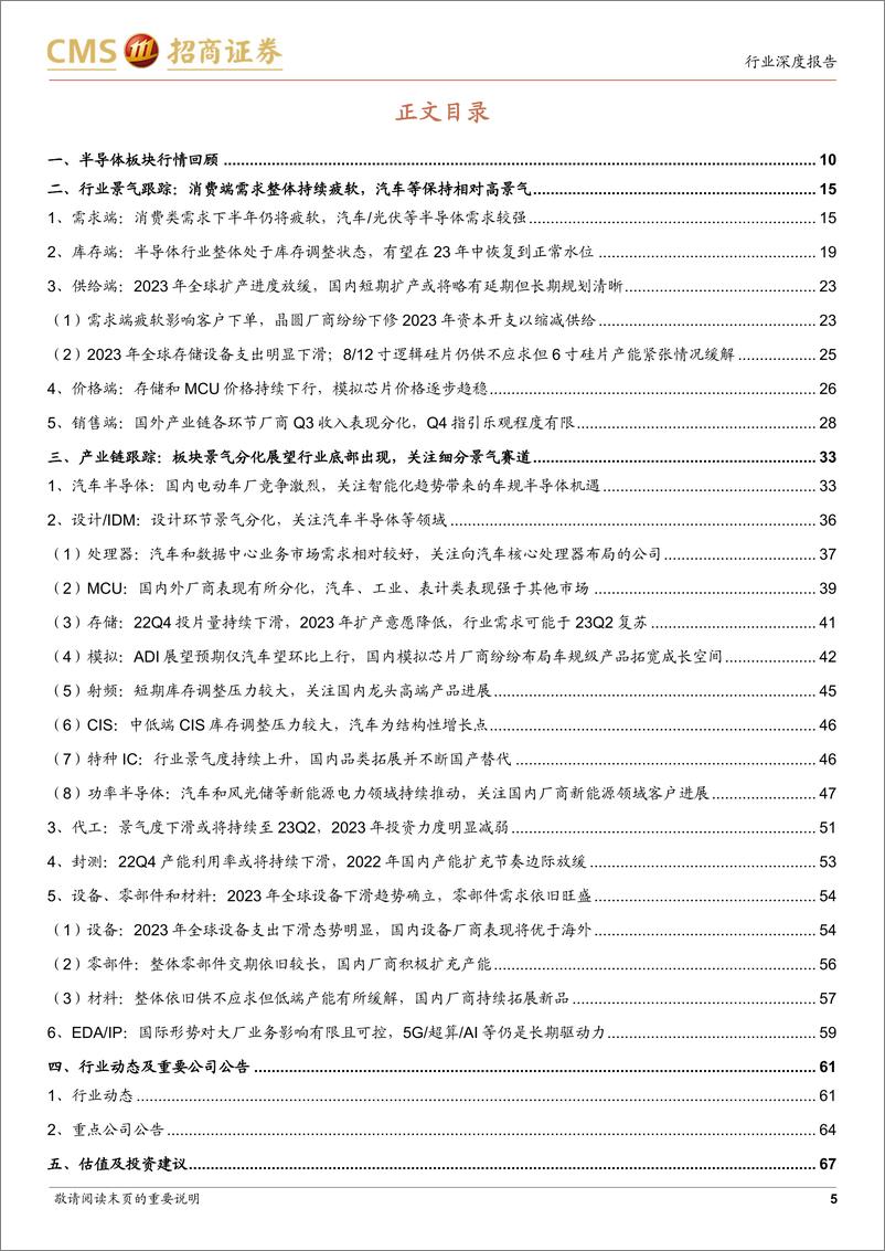 《半导体行业月度深度跟踪：关注需求和库存边际变化，静待行业景气拐点-20221208-招商证券-73页》 - 第6页预览图