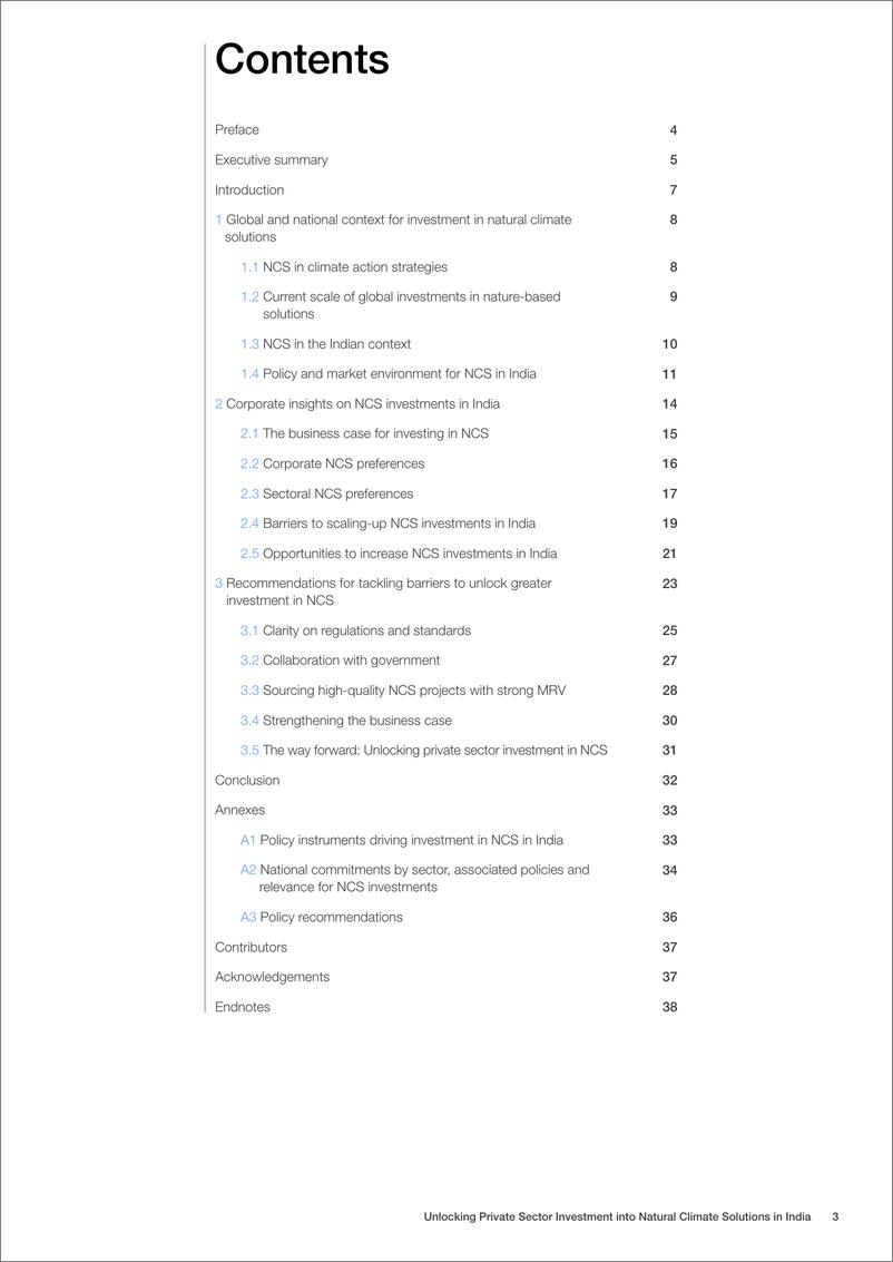 《2024将私营部门投资释放到印度的自然气候解决方案报告_英文版_-世界经济论坛》 - 第3页预览图