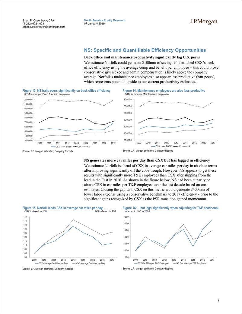 《J.P. 摩根-美股-铁路运输业-美国铁路运输：美国铁路PSR潜力分析-2019.1.7-21页》 - 第8页预览图