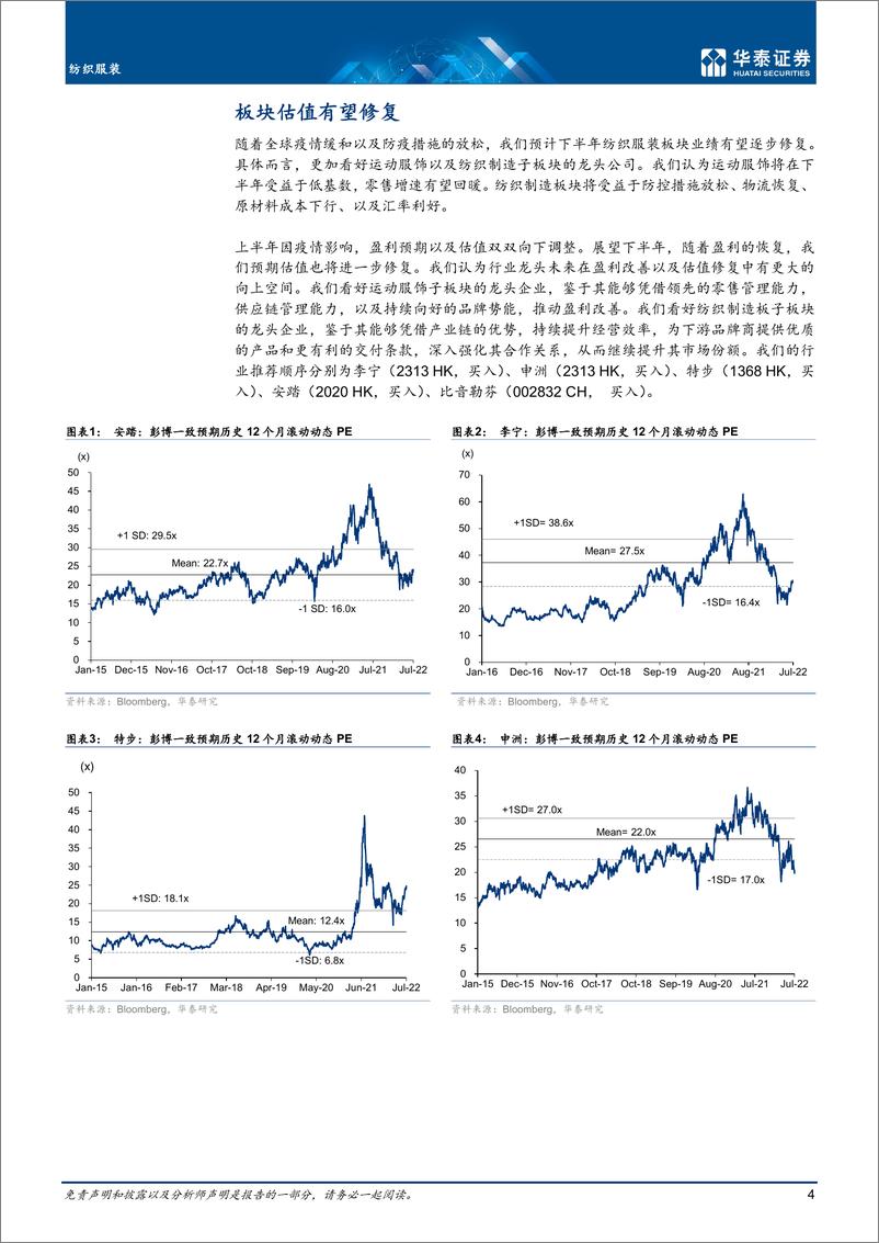 《纺织服装行业中期策略： 行业逐步复苏，看好运动服饰-20220715-华泰证券-35页》 - 第5页预览图