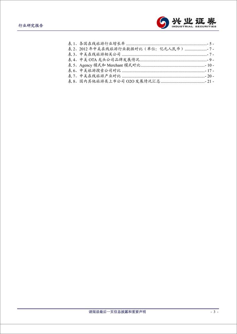 《兴业证券-在线旅游专题研究-中美对比》 - 第3页预览图