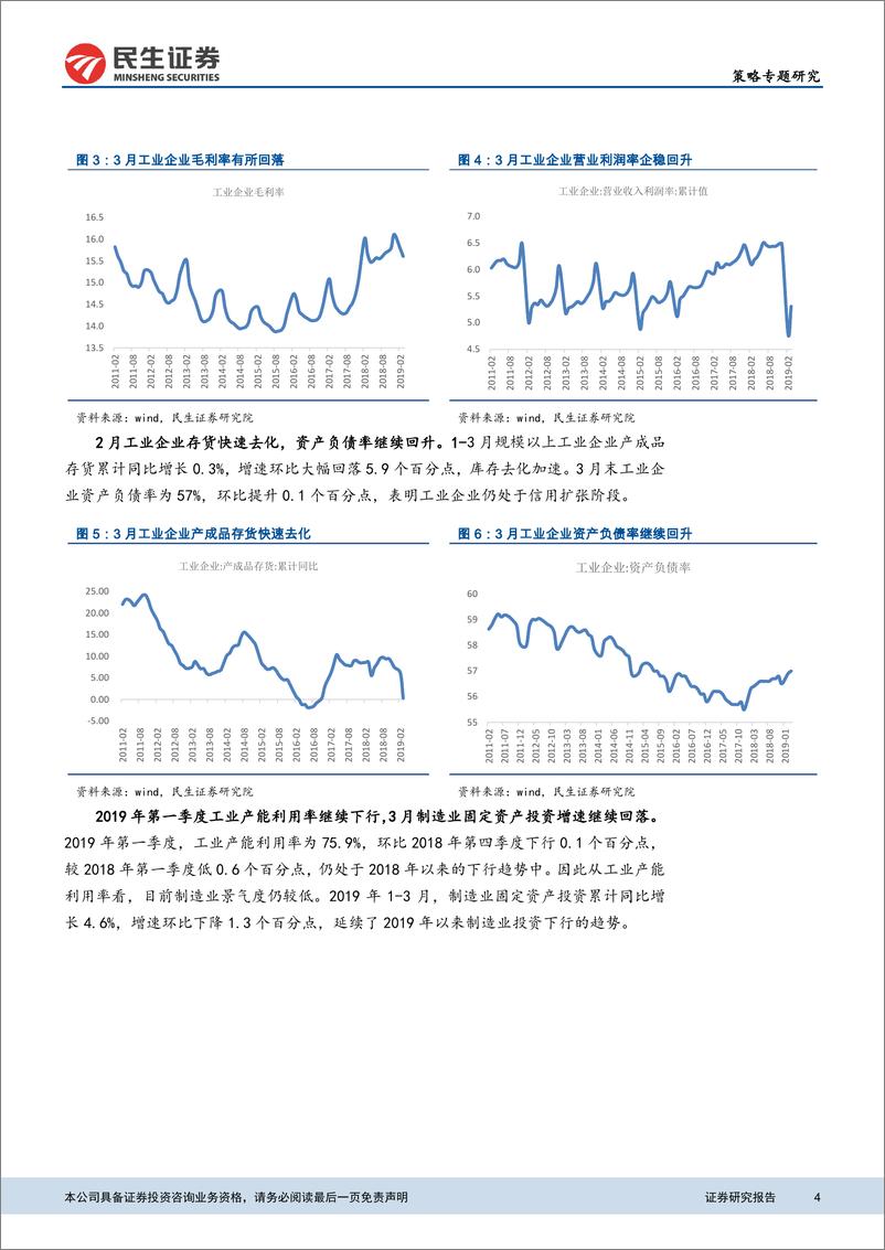 《从盈利、库存、产能利用率、仓位等角度看当下行业配置-20190429-民生证券-15页》 - 第5页预览图