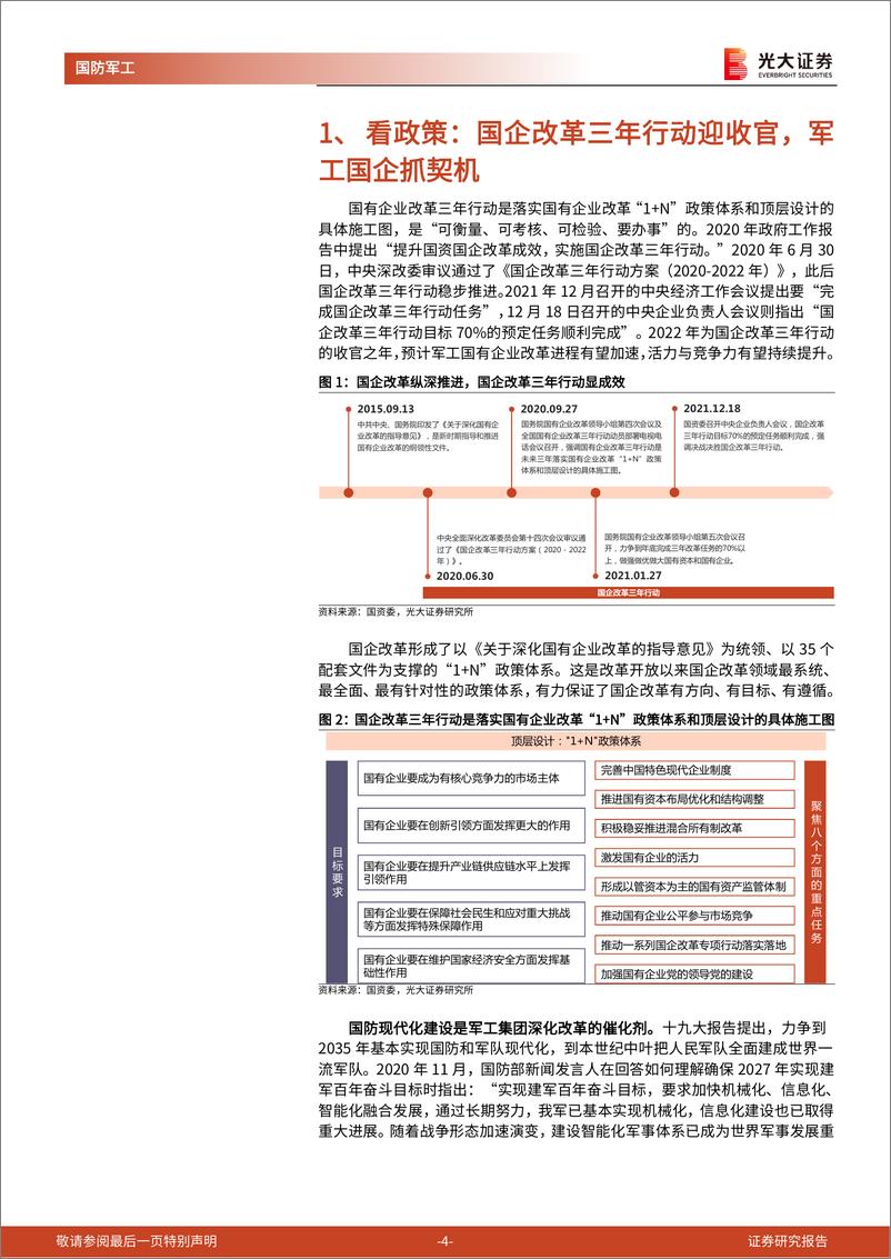 《国防军工行业中国电子科技集团国企改革三年行动系列报告一：股权激励激发活力，深化改革提高资产证券化率-20220116-光大证券-17页》 - 第5页预览图