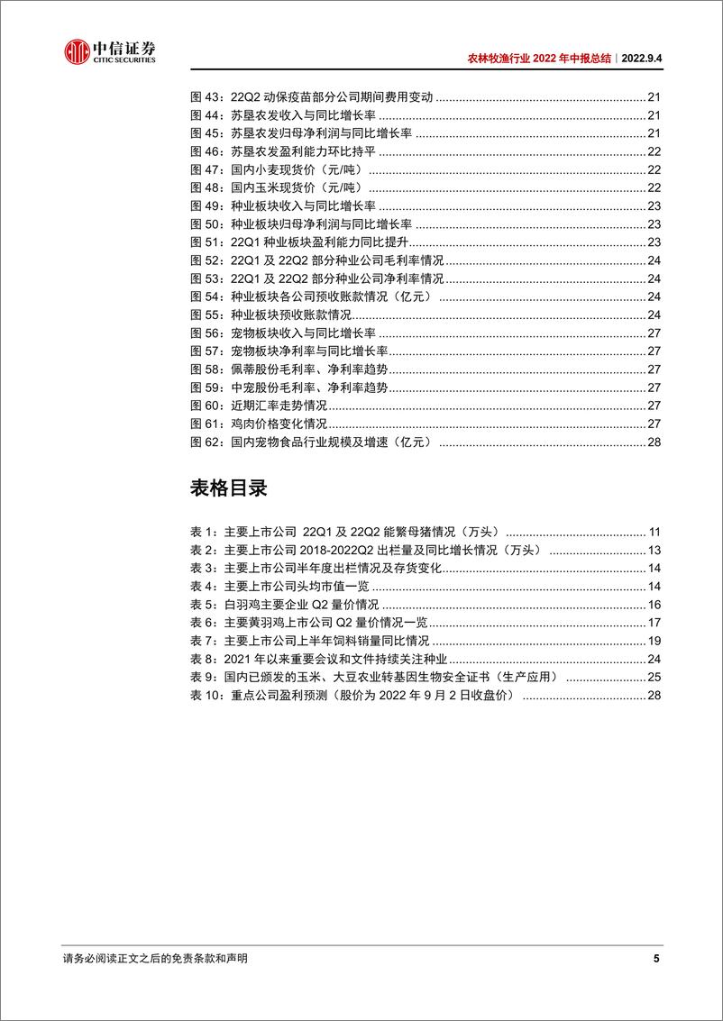 《农林牧渔行业2022年中报总结：养殖酝酿景气向上动能，种植延续高景气和强政策-20220904-中信证券-31页》 - 第6页预览图