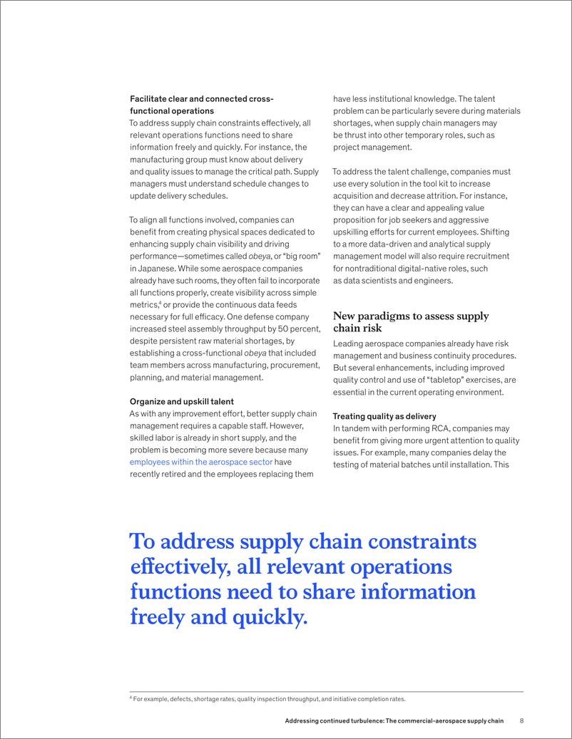 《麦肯锡-应对持续动荡：商业航空航天供应链（英）-2024.4-9页》 - 第8页预览图