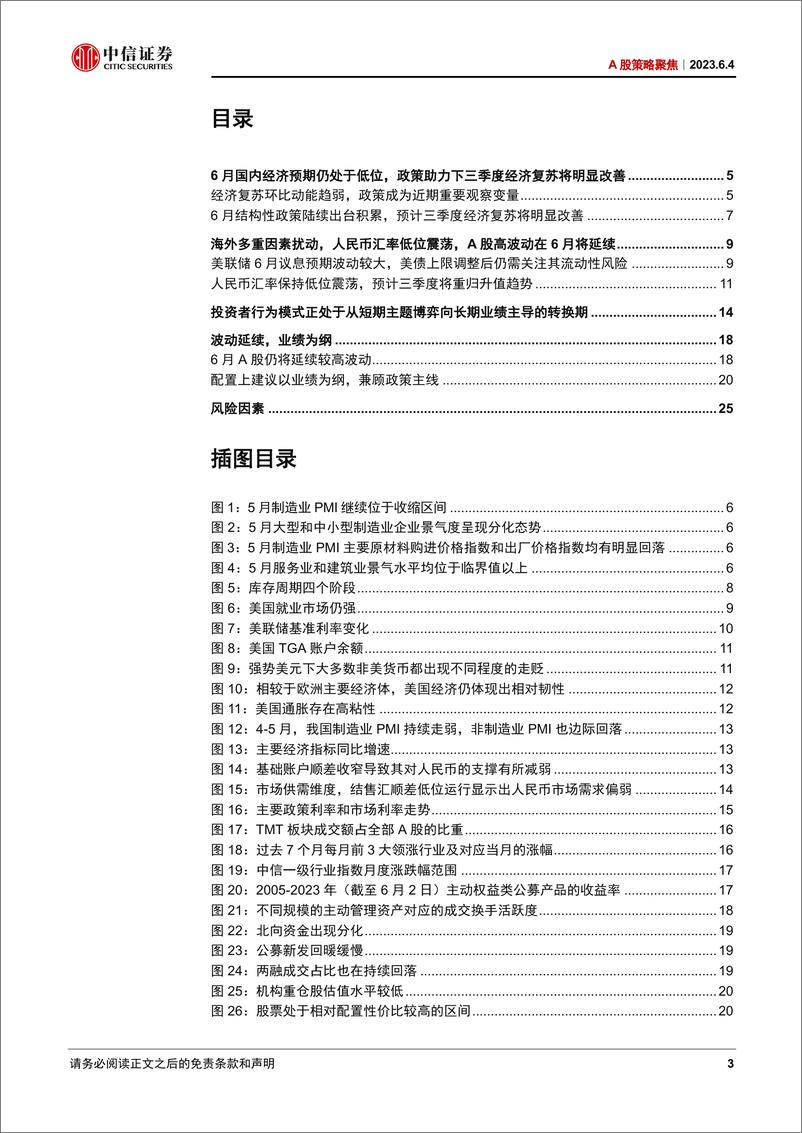 《A股策略聚焦：波动延续，业绩为纲-20230604-中信证券-27页》 - 第4页预览图