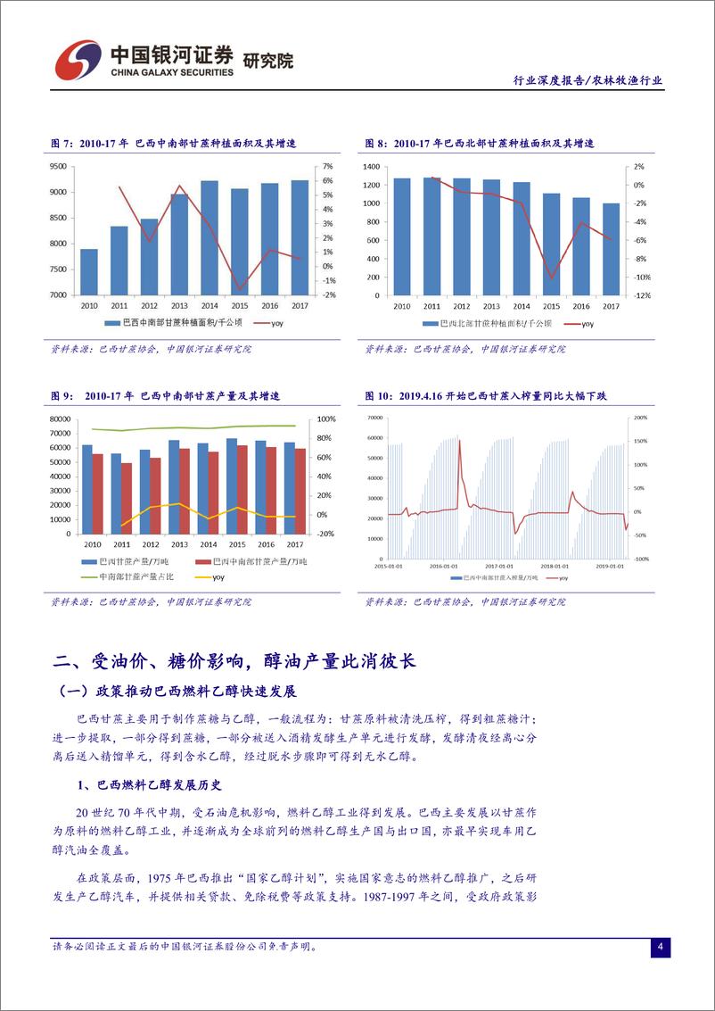 《农林牧渔行业“读懂糖周期”系列深度报告二：巴西，食糖出口全球第一，糖醇比或维持低位-20190528-银河证券-21页》 - 第7页预览图
