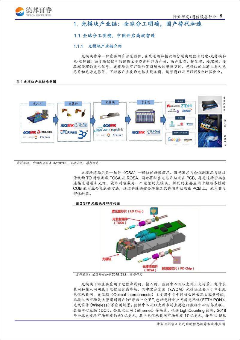 《光模块行业深度报告：光电之门，唯快不破-20190714-德邦证券-23页》 - 第6页预览图