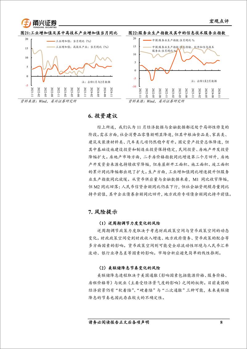 《11月经济数据与金融数据分析：经济仍处于局部修复阶段-241217-甬兴证券-10页》 - 第8页预览图