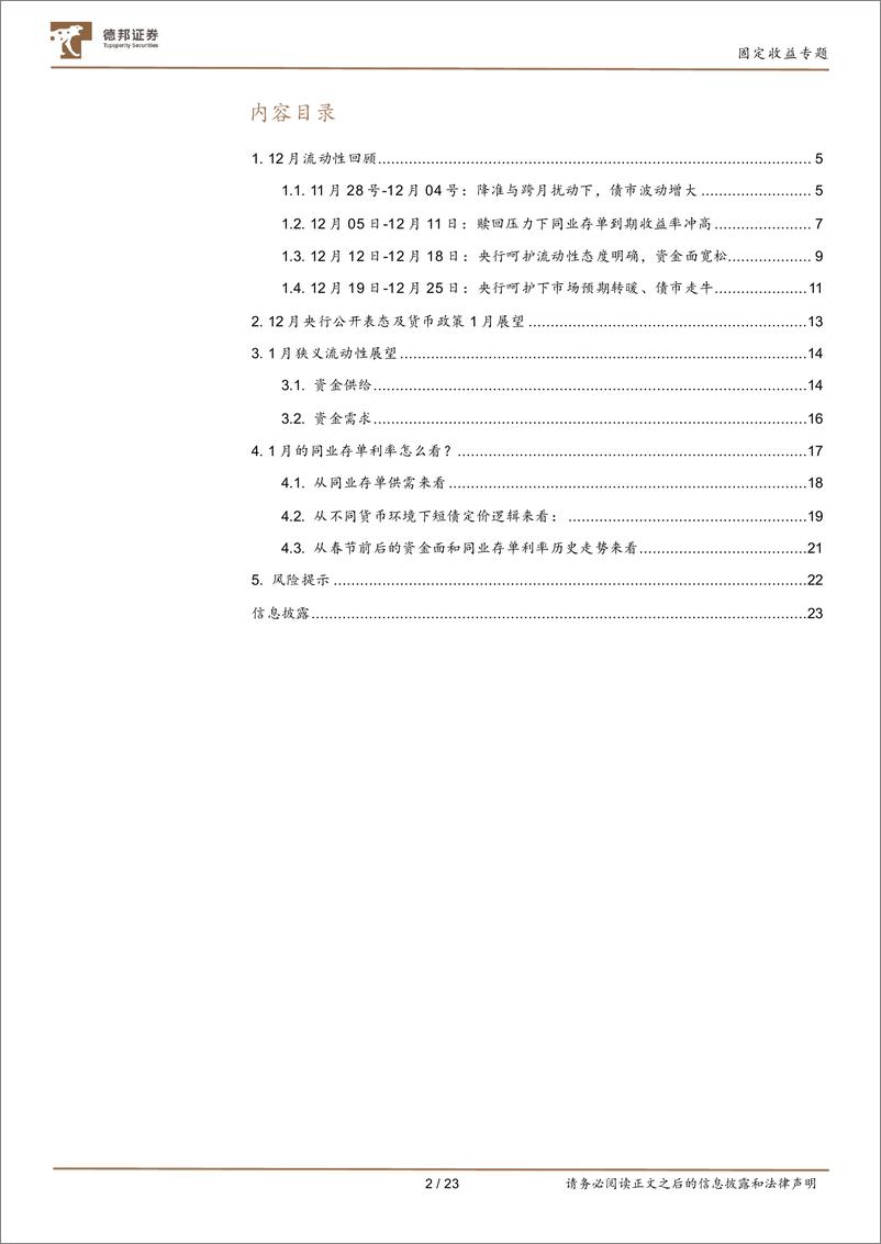 《固定收益专题：如何看待1月的流动性和同业存单利率？-20230102-德邦证券-23页》 - 第3页预览图