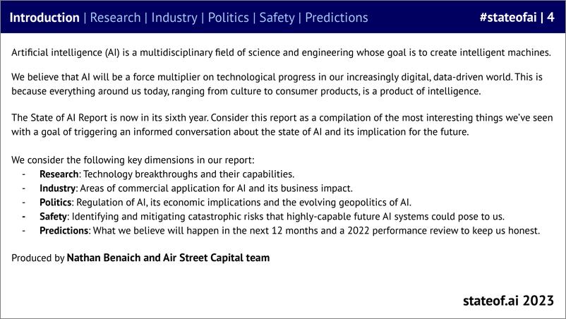 《State of AI Report 2023 - ONLINE》 - 第4页预览图