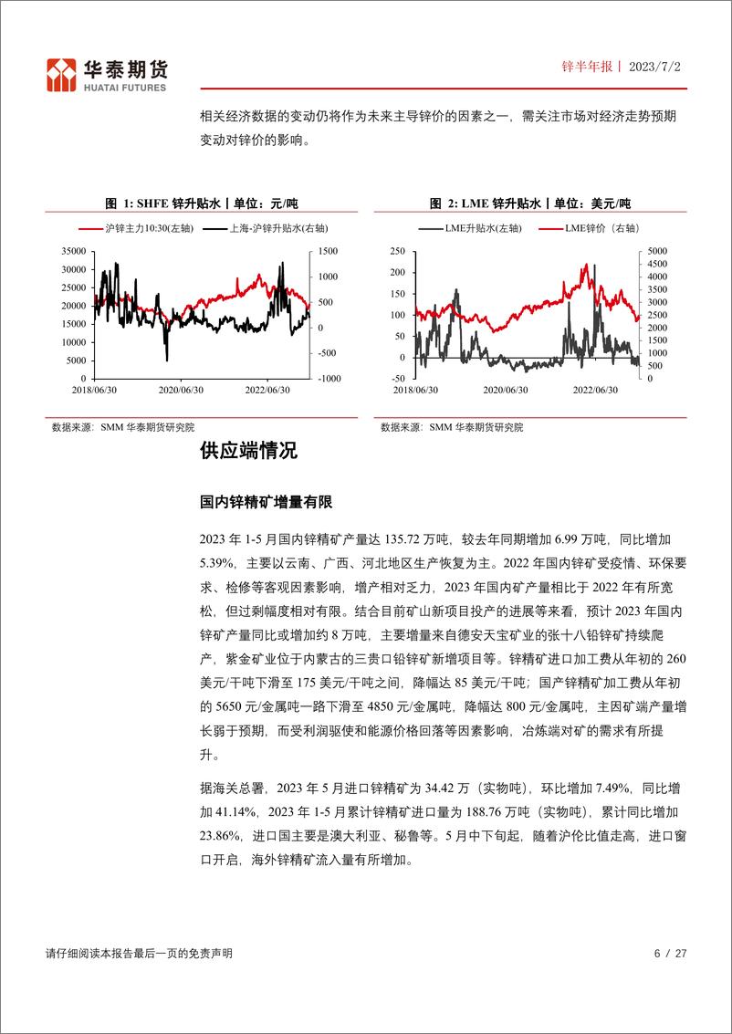 《锌半年报：供应增速放缓，锌价下方存一定支撑-20230702-华泰期货-27页》 - 第7页预览图