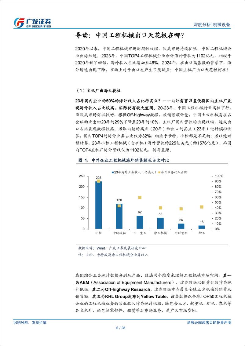 《机械行业“求知”系列一：从出口到出海，工程机械全球化的空间在哪里？-240718-广发证券-28页》 - 第6页预览图