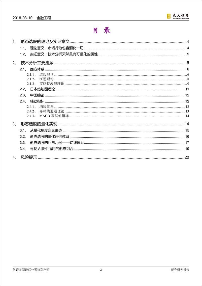 《光大证2018031技术形态选股系列报告之一：开宗明义论形态》 - 第2页预览图