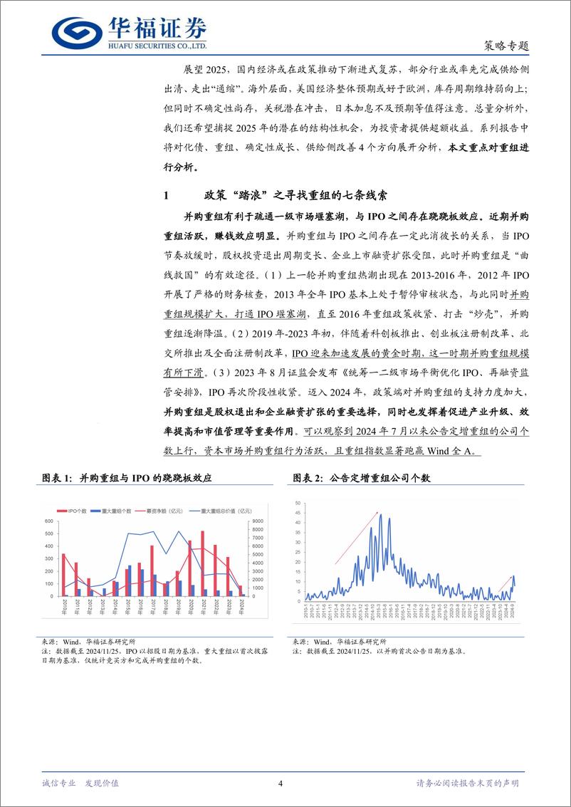 《2025年度策略系列报告“碧海潮生，日出东方”：政策“踏浪”之寻找重组的七条线索-241204-华福证券-14页》 - 第4页预览图