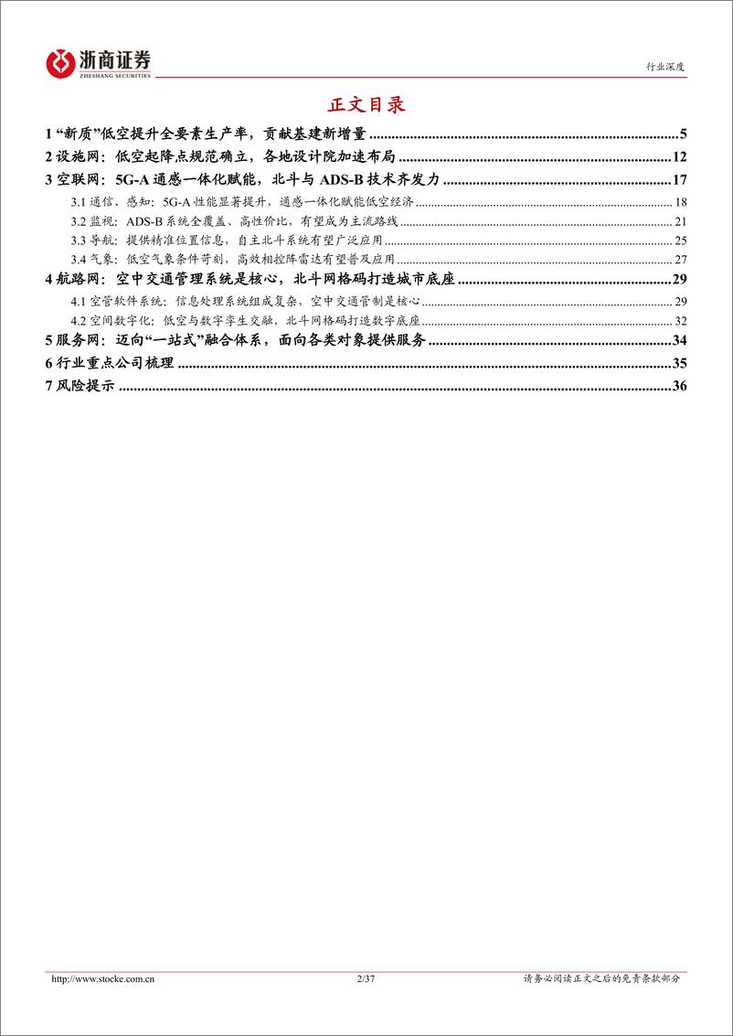《电池行业低空经济系列之五：低空经济基建先行，四张网构建基建软硬件一体化生态-240625-浙商证券-37页》 - 第2页预览图