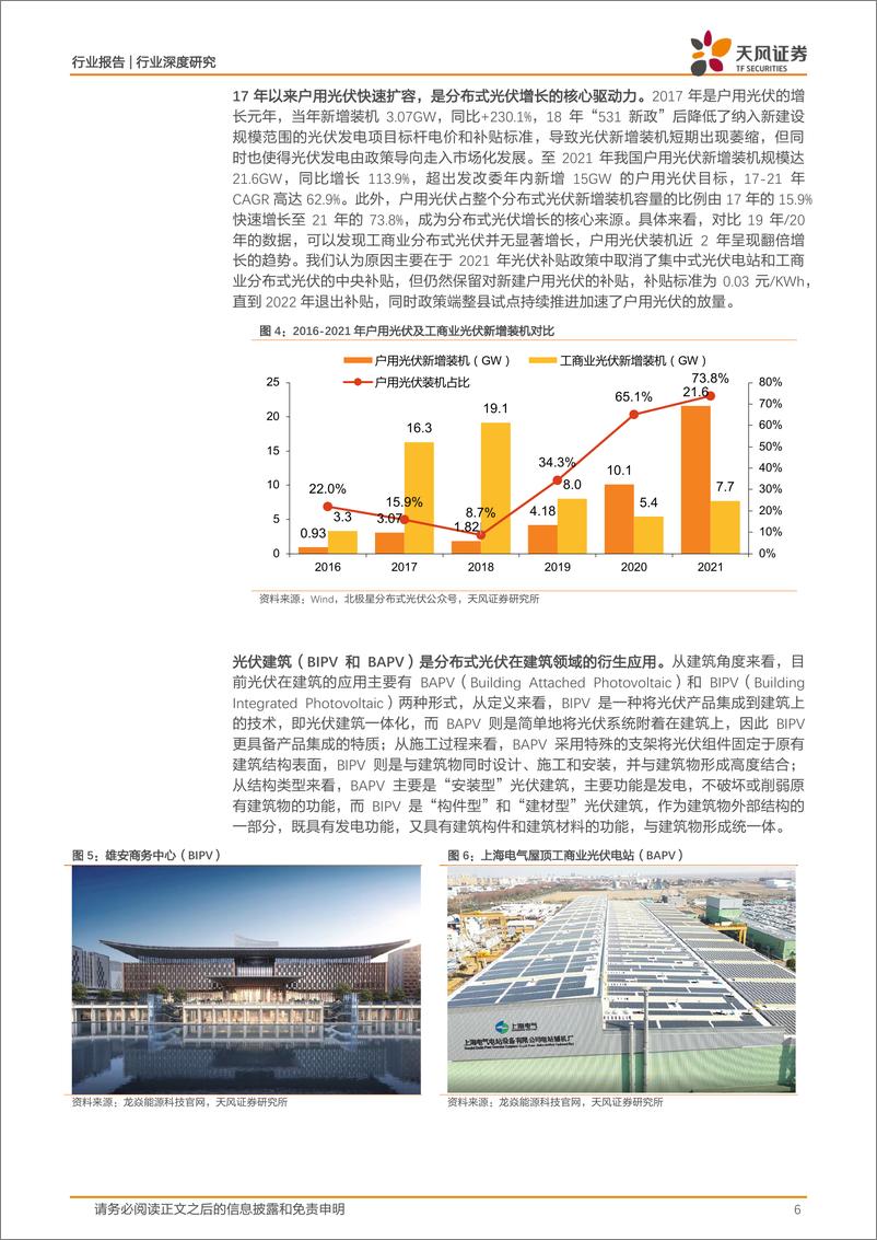 《建筑装饰行业深度研究：2022年BIPV发展报告，快速扩容，产业整合新时代-20220905-天风证券-36页》 - 第7页预览图