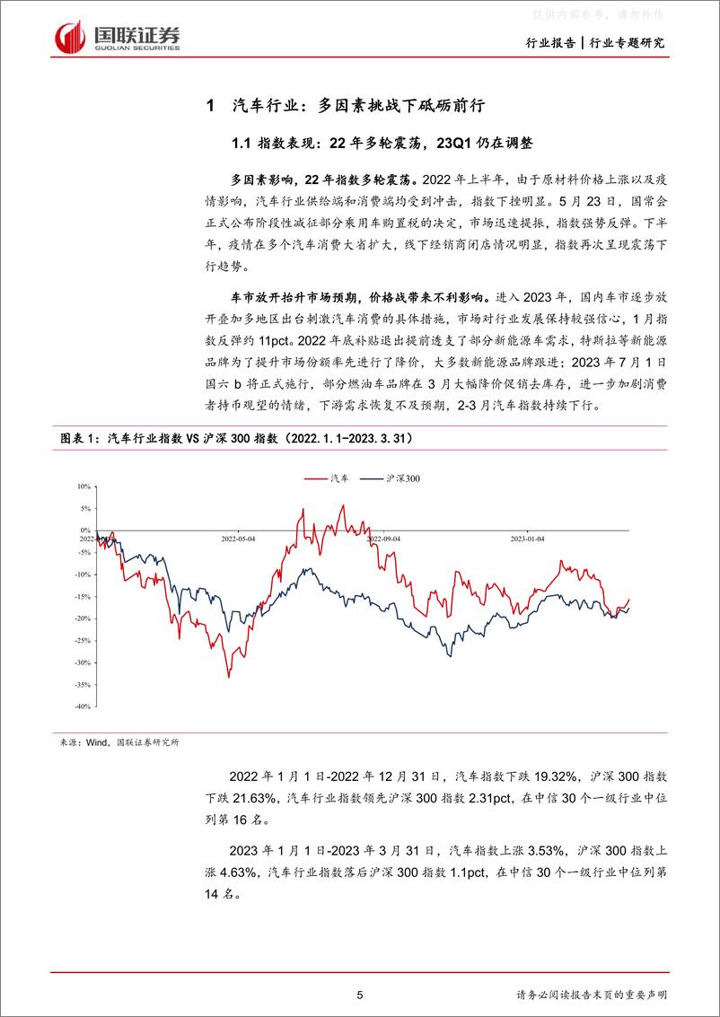 《国联证券-汽车行业22年报及23年一季报总结：技术升级带动增量汽零业绩高增-230506》 - 第5页预览图