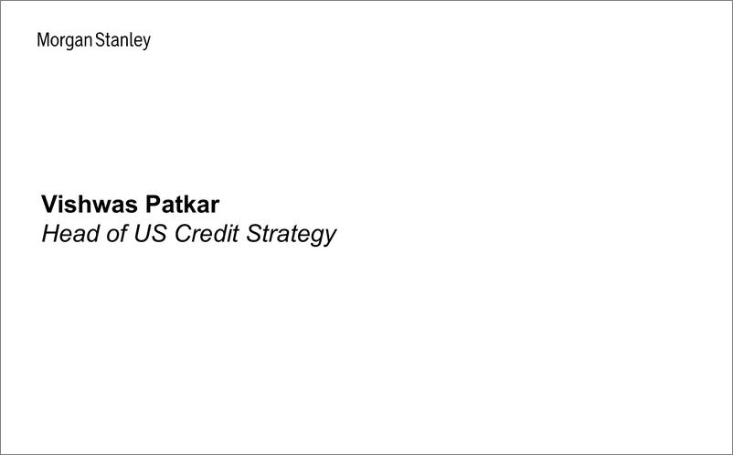 《Morgan Stanley Fixed-Global Credit Strategy Global Credit Research Webcast Slide...-108783253》 - 第5页预览图