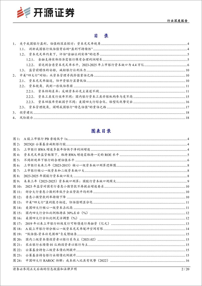 《银行行业深度报告：资本管理视角理解我国银行“特色估值”-20230705-开源证券-20页》 - 第3页预览图