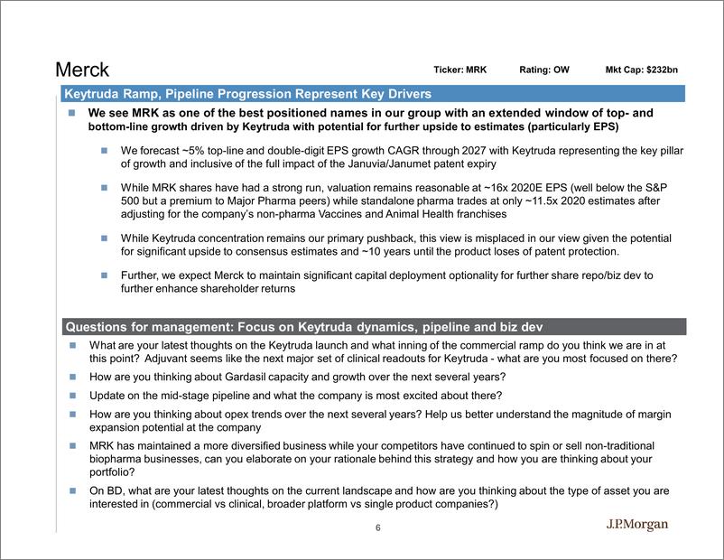 《J.P. 摩根-美股-制药行业-2020美国制药业HC会议手册-2020.1-28页》 - 第7页预览图