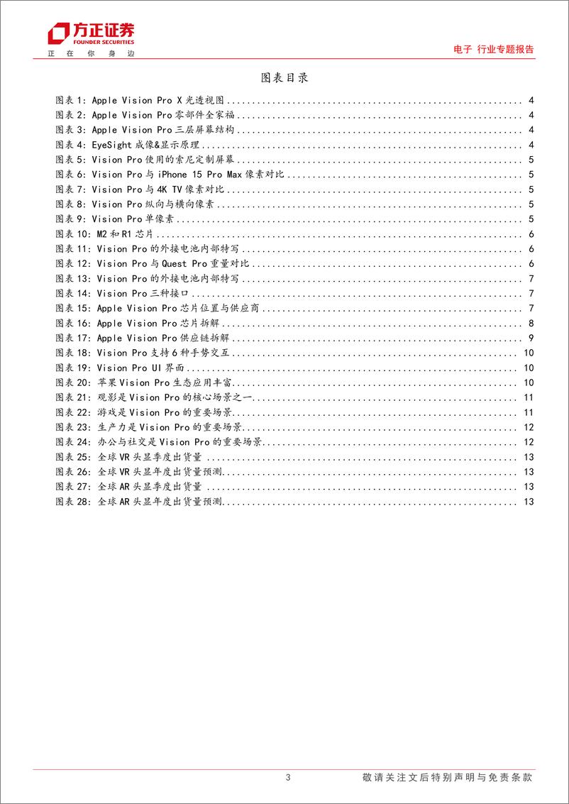 《电子行业专题报告：体验AppleVisionPro多元生态内容，拥抱MR供应链机遇》 - 第3页预览图