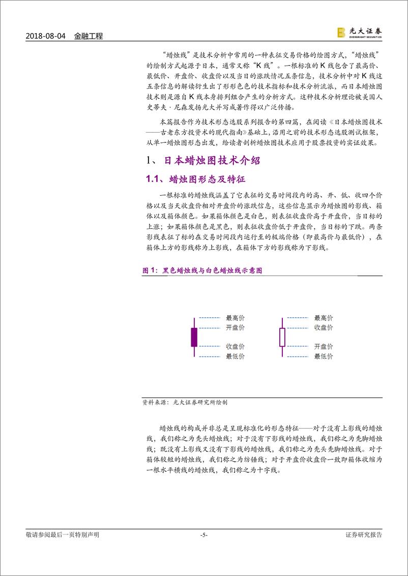 《光大证2018080技术形态选股系列报告之四：趁风转蓬看K线》 - 第5页预览图