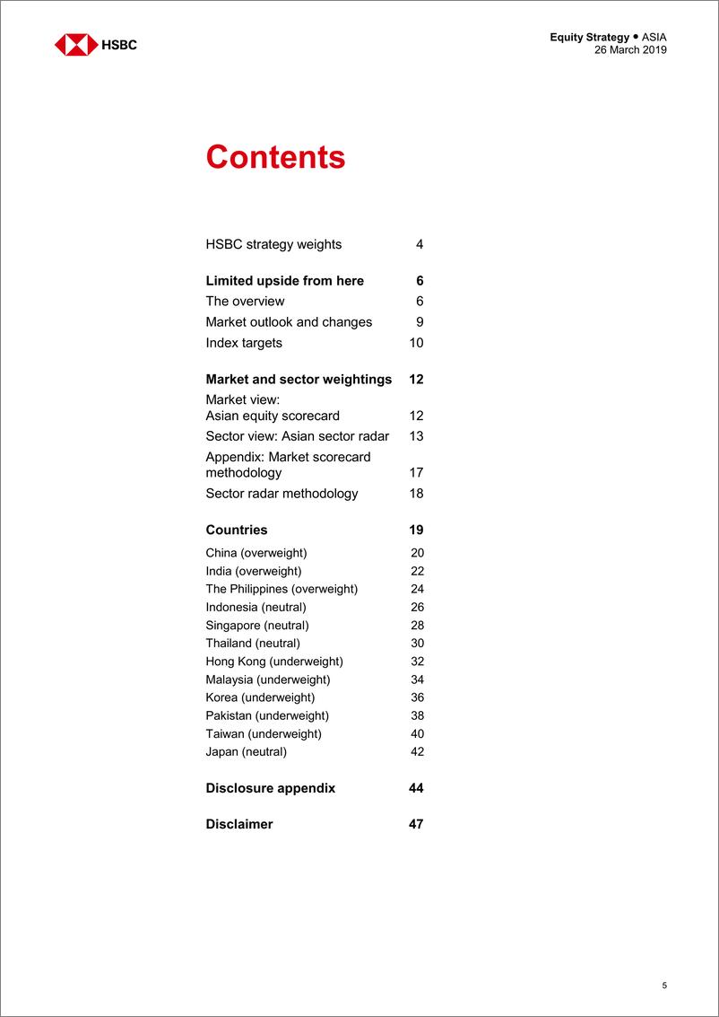 《汇丰银行-亚洲地区-股票策略-2019年Q2亚洲股票洞察季报：撇去顶部的泡沫-2019.3.26-48页》 - 第6页预览图