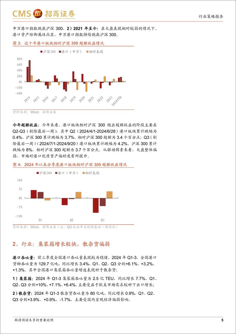 《港口行业2025年度策略报告：优质现金流资产，长期看分红有潜在提升空间-招商证券-241218-17页》 - 第5页预览图