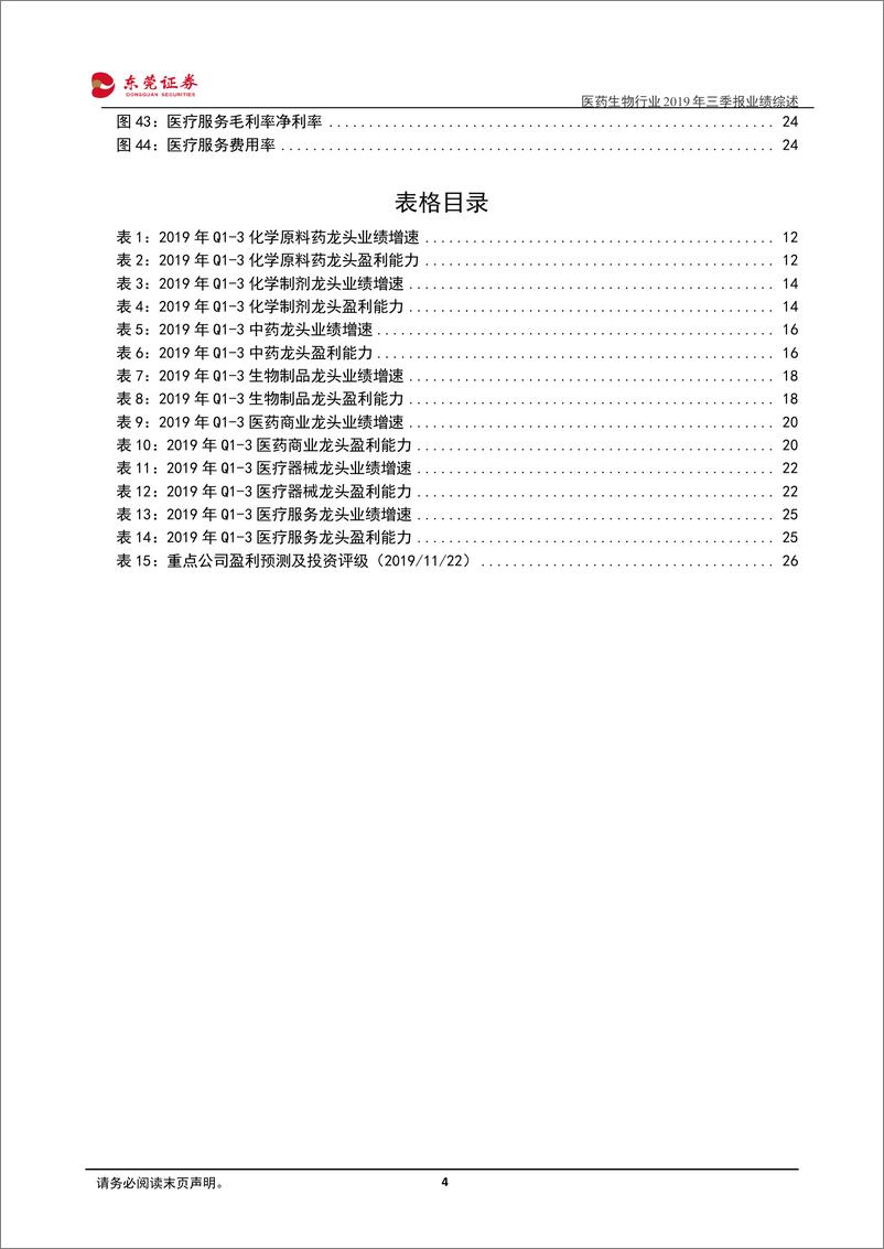 《医药生物行业2019年三季报业绩综述：三季度利润增速重回双位数增长-20191125-东莞证券-28页》 - 第5页预览图