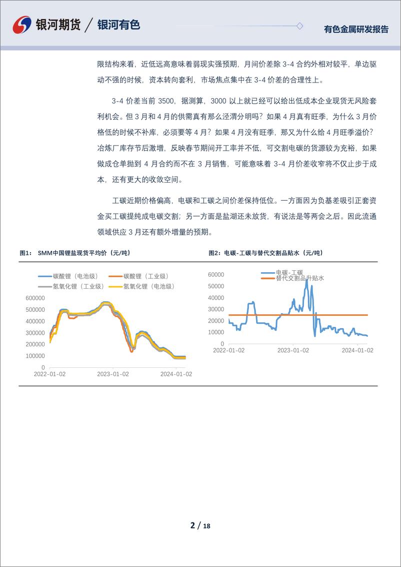 《碳酸锂03月报：碳酸锂订单尚可 关注节后去库-20240229-银河期货-18页》 - 第2页预览图