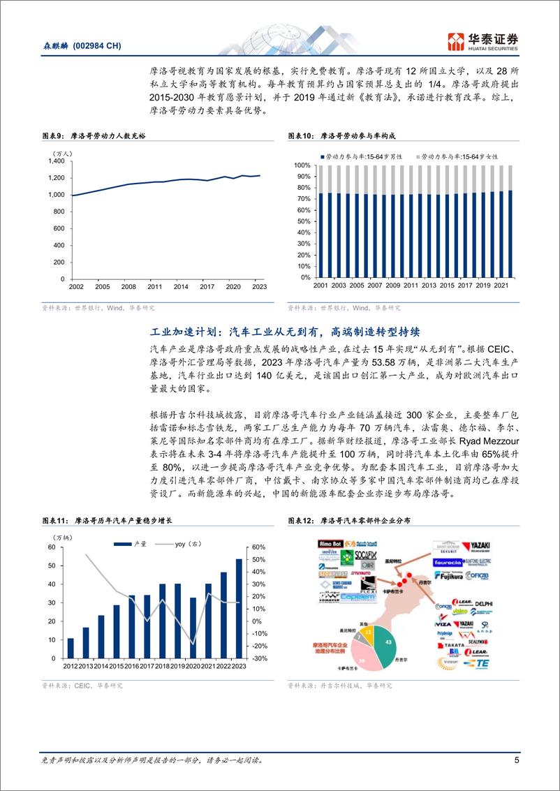 《森麒麟(002984)出海摩洛哥：卓尔不群的战略选择-240813-华泰证券-16页》 - 第5页预览图