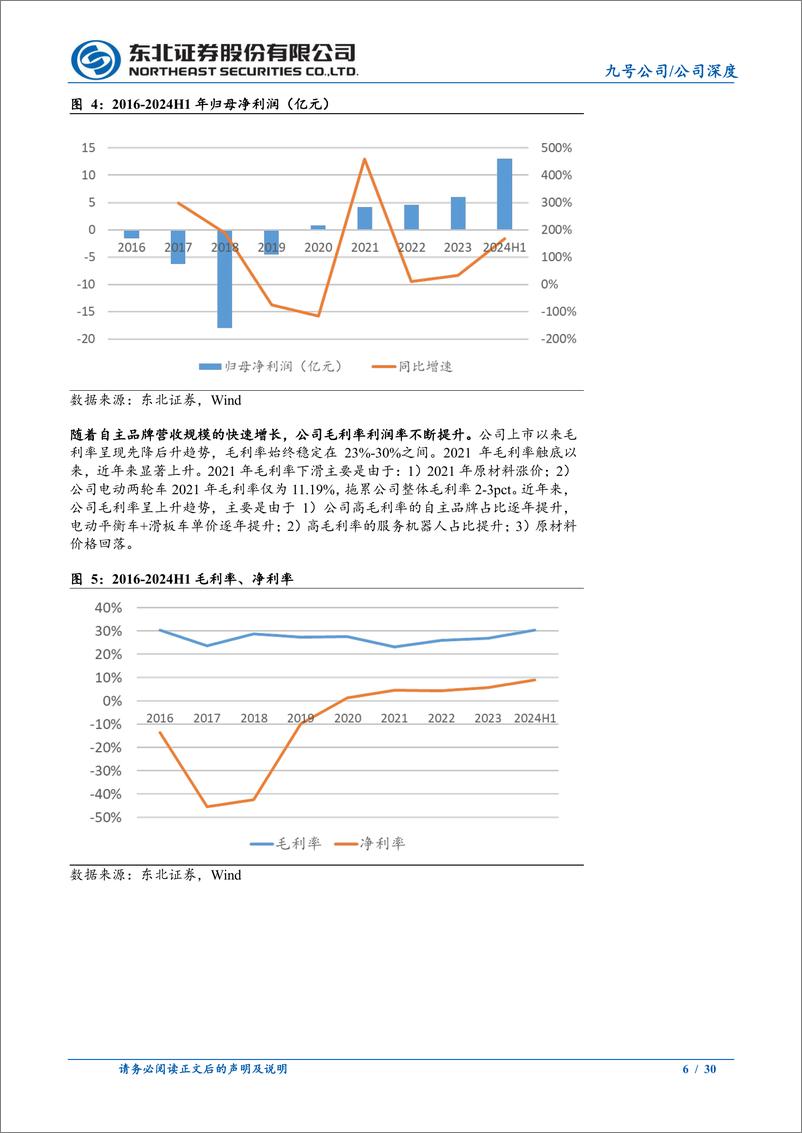 《九号公司(689009)两轮车贡献高增长，机器人打开市场空间-241115-东北证券-30页》 - 第6页预览图