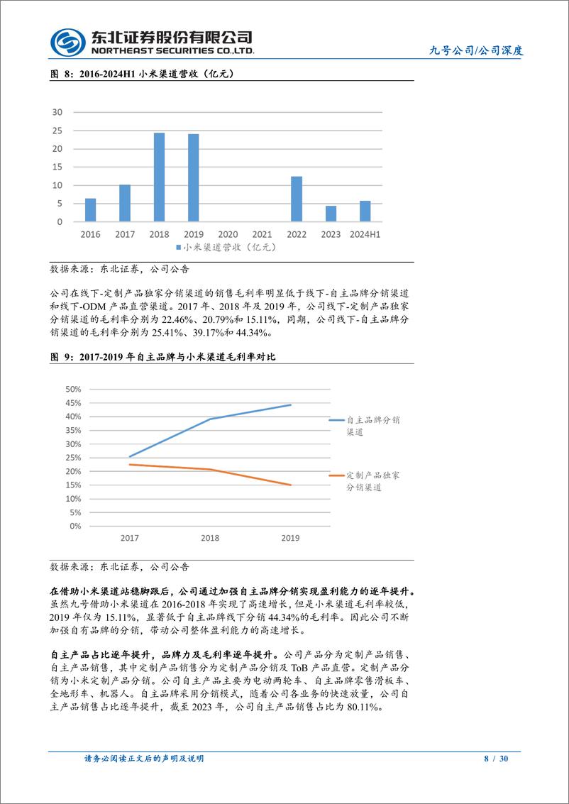 《九号公司(689009)两轮车贡献高增长，机器人打开市场空间-241115-东北证券-30页》 - 第8页预览图