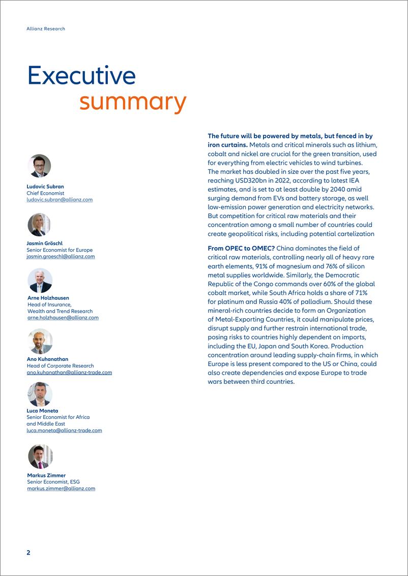 《Allianz+关键原材料：欧洲准备好回到未来了吗？-24页》 - 第3页预览图