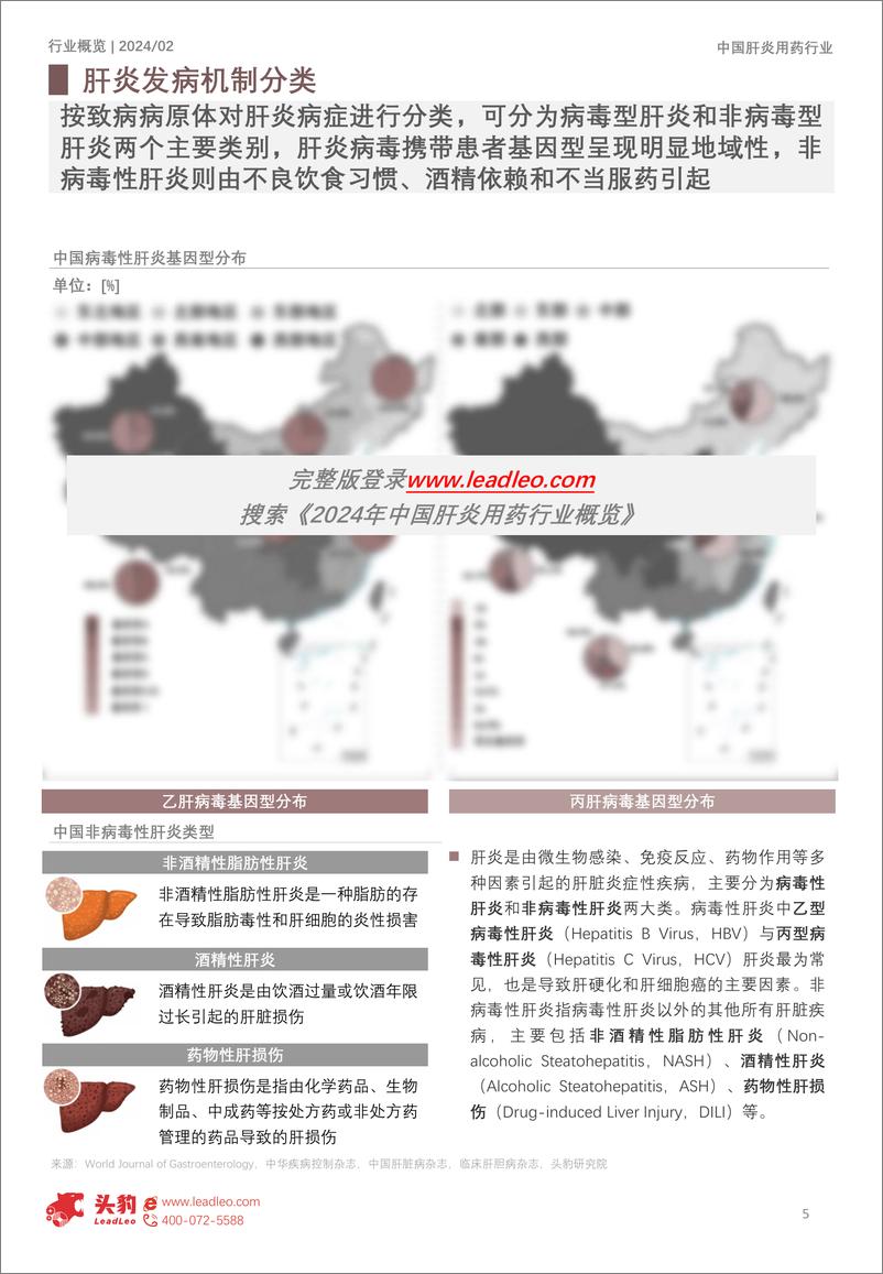 《头豹研究院-2024年中国肝炎用药行业概览：病毒性肝炎多发驱动中国肝炎药物市场速增，政府重点关注推动药品加速迭代》 - 第5页预览图