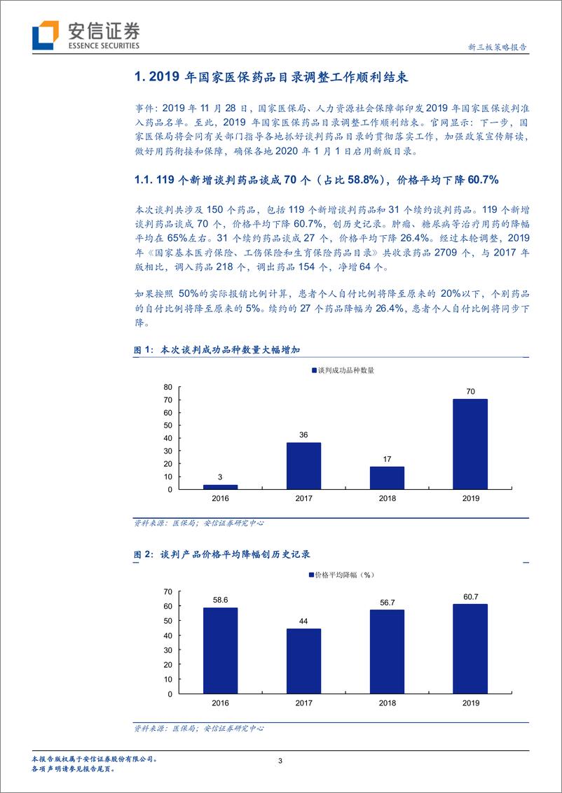 《新三板策略报告：2019年国家医保药品目录调整工作结束，有哪些亮点？-20191205-安信证券-15页》 - 第4页预览图