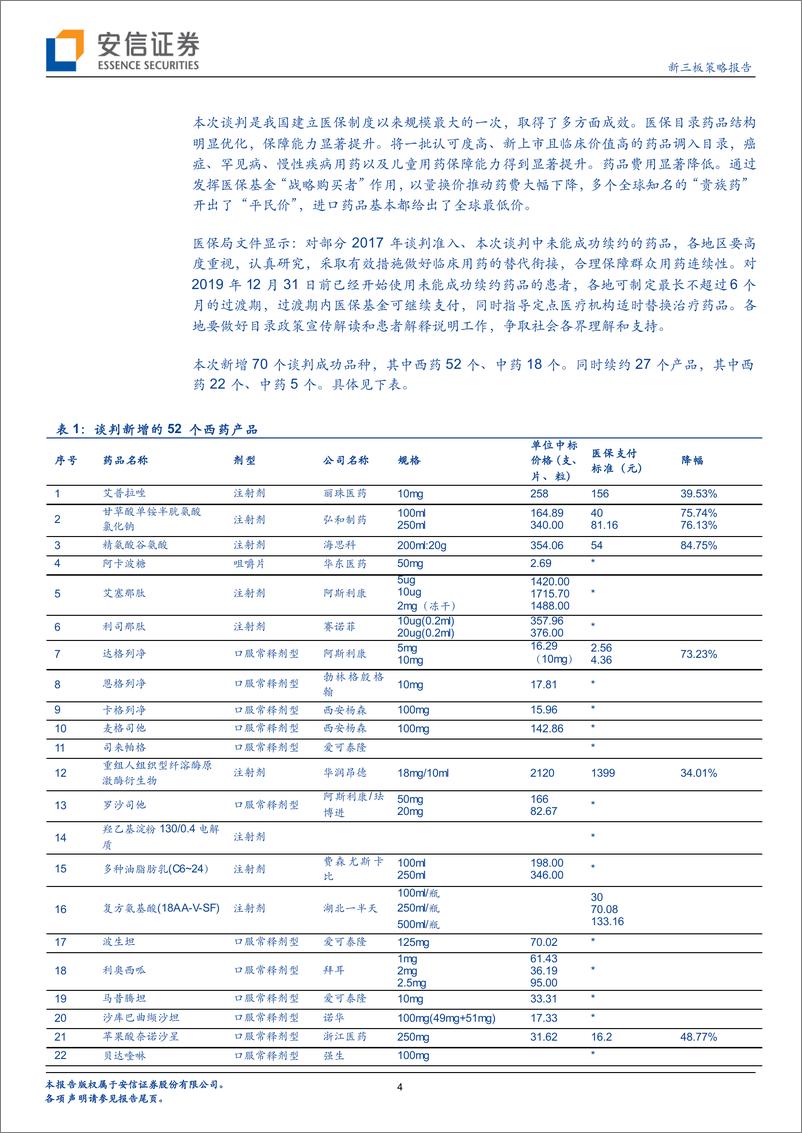 《新三板策略报告：2019年国家医保药品目录调整工作结束，有哪些亮点？-20191205-安信证券-15页》 - 第5页预览图