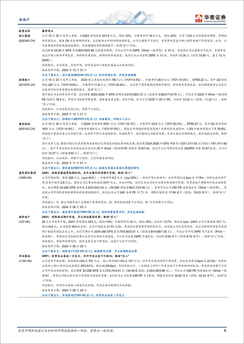 《房地产行业动态点评：六维跟踪楼市复苏月报(2024-10)-241103-华泰证券-10页》 - 第6页预览图