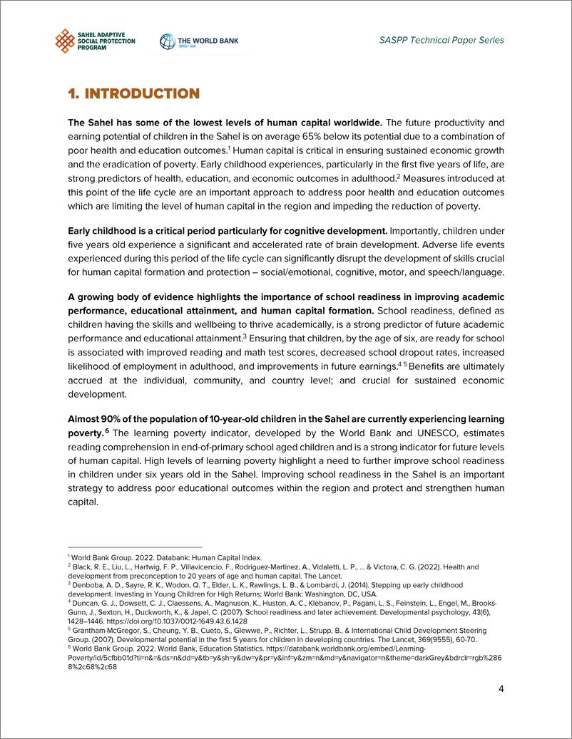 《世界银行-提高萨赫勒地区的入学率：适应性社会保护方案的作用（英）-2024.4-35页》 - 第4页预览图