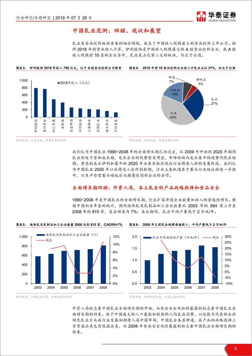 《食品饮料行业乳制品未来系列研究报告：大企业的垄断与小企业的创新-20190726-华泰证券-25页》 - 第6页预览图