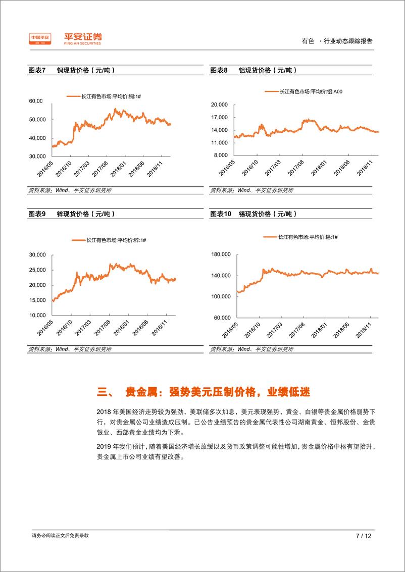 《有色行业2018年年报业绩前瞻：喜忧参半，分化明显-20190212-平安证券-12页》 - 第8页预览图