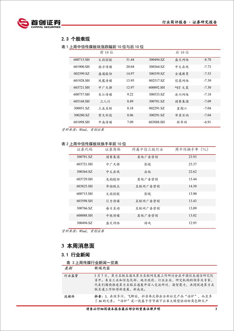 《传媒行业简评报告：AI应用层投资价值凸现，继续看好全行业反弹机会-240312-首创证券-14页》 - 第4页预览图