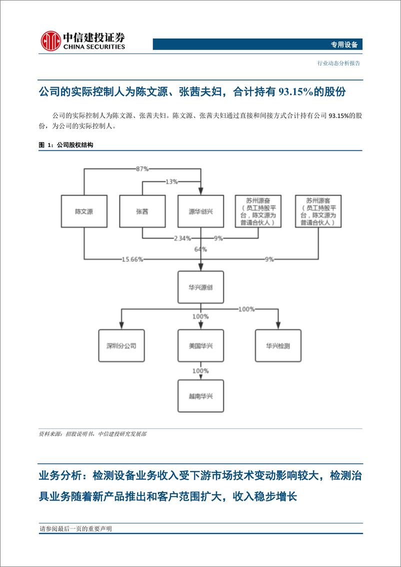 《专用设备行业科创板研究系列之五：华兴源创，专注于面板、集成电路检测的设备提供商-20190423-中信建投-11页》 - 第3页预览图