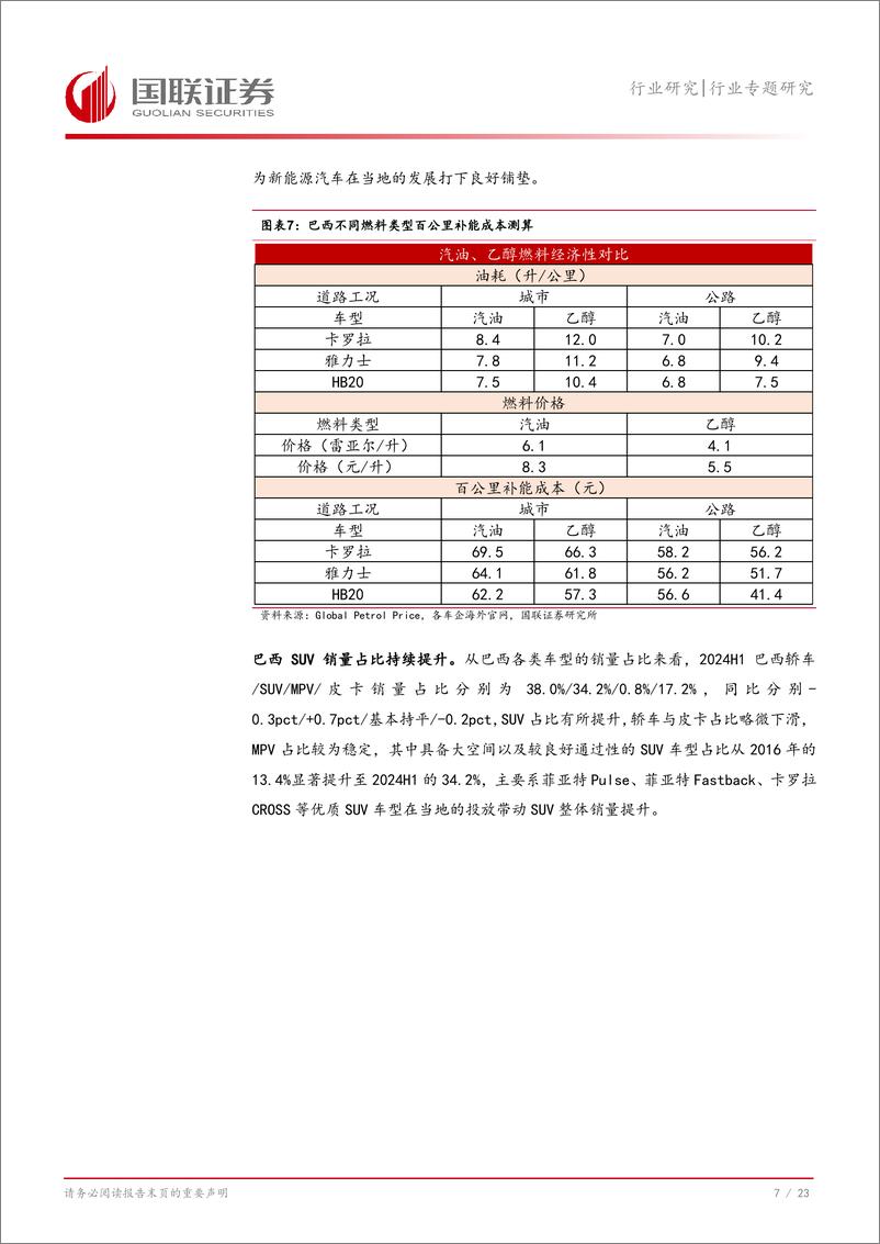 《汽车行业专题研究：拉美市场桥头堡，巴西加速新能源转型-240813-国联证券-24页》 - 第8页预览图