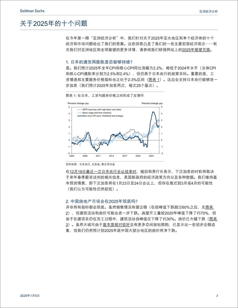 《高盛-亚洲经济分析_关于2025年的十个问题》 - 第2页预览图