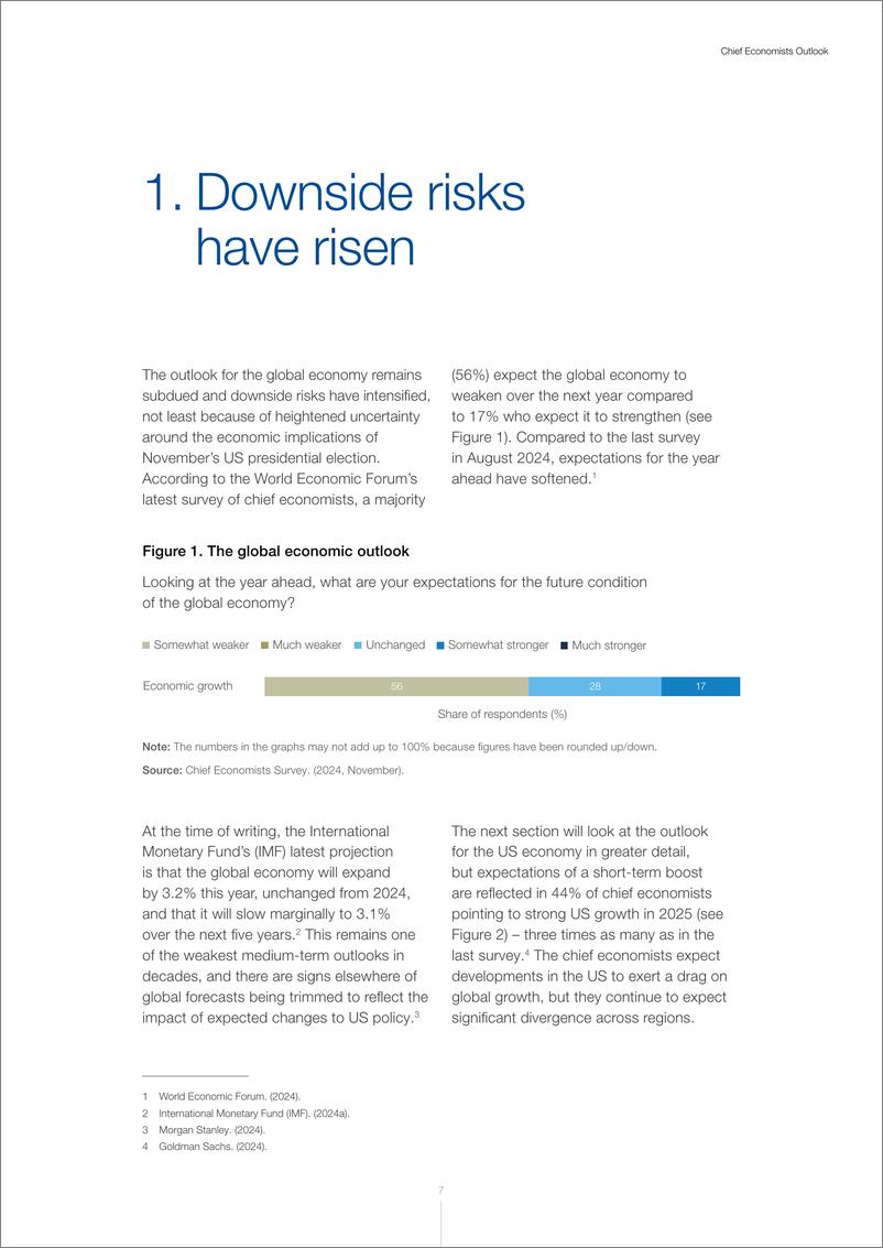 《2025年1月首席经济学家展望报告》 - 第7页预览图
