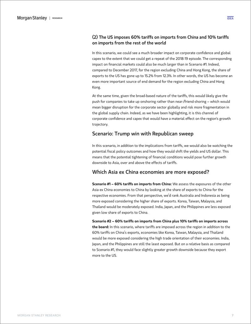 《Morgan Stanley Fixed-Asia Economics The Viewpoint How US elections could affect...-108986535》 - 第7页预览图