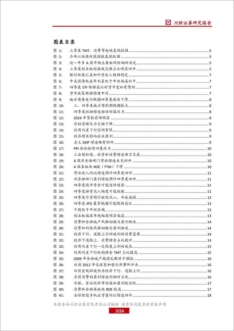 《四季度A股市场展望：调整风险下关注低估值行业-20191008-川财证券-24页》 - 第4页预览图